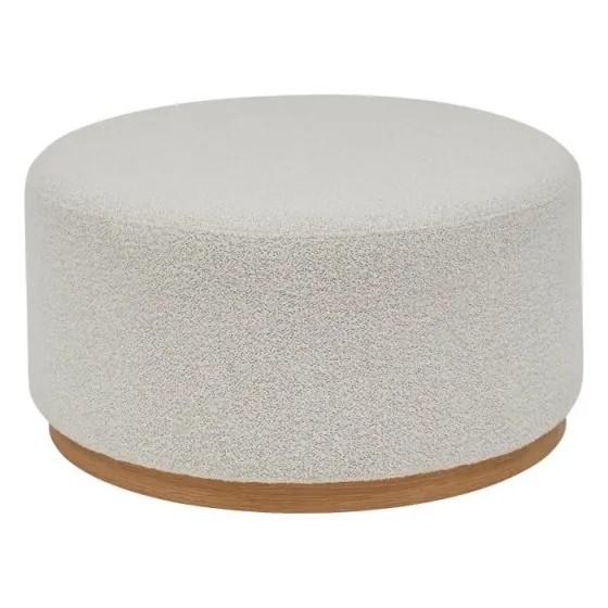 Серый пуф из кожзаменителя Тбилиси