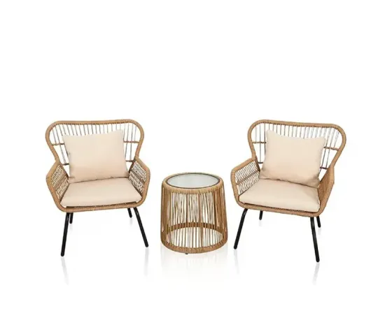 Комплект мебели стол 49х46 см 2 стула 81х81х97 см Тбилиси