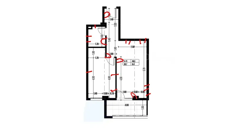 Apartments For Sale two-room 45.8м² 12/12 floor Tbilisi - photo 10