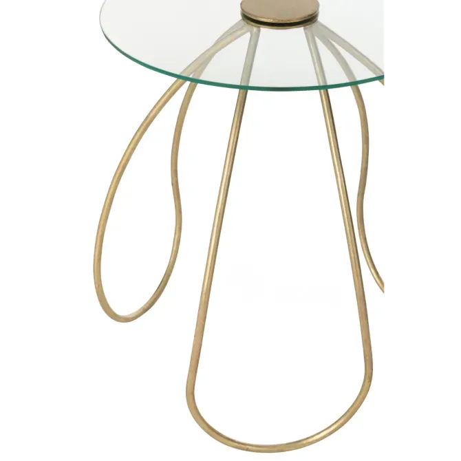 Იყიდება ოქროსფერი მინის მაგიდა თბილისი - photo 3