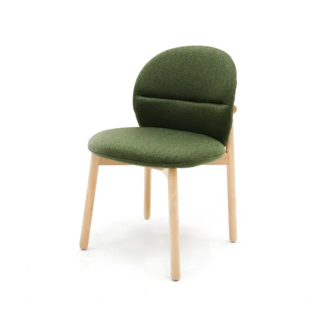 Продается стул из зеленой ткани с деревянными деталями. Тбилиси - изображение 2