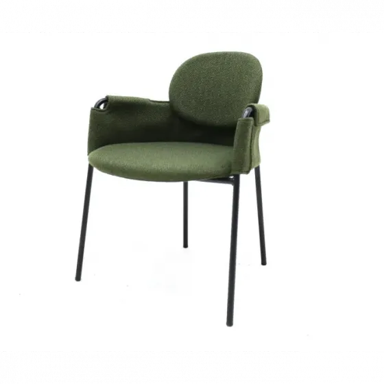 Iron chair with green fabric for sale Tbilisi