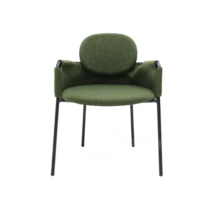 Продаётся железный стул с зелёной тканью. Тбилиси - изображение 1