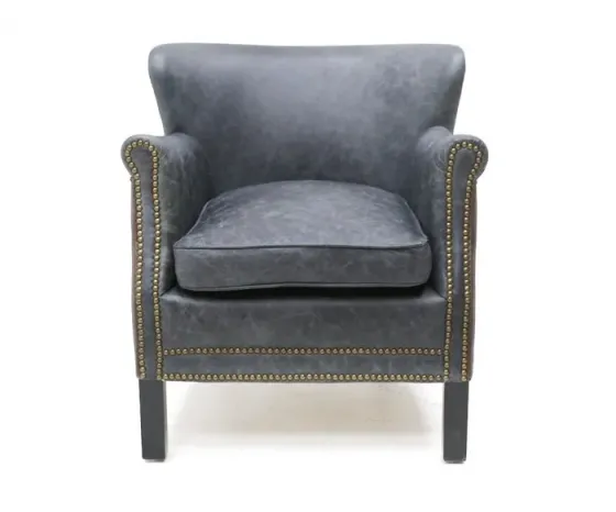 Dark gray leather armchair for sale Tbilisi
