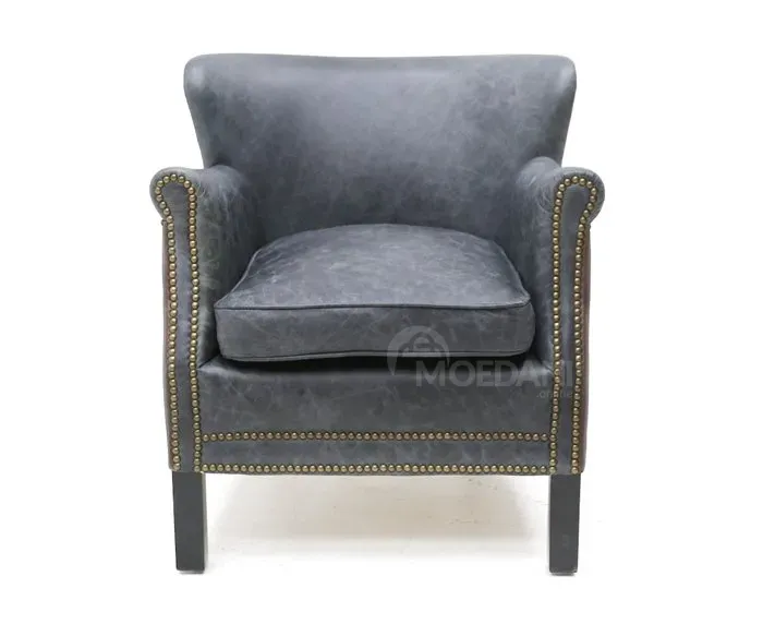 Продается темно-серое кожаное кресло. Тбилиси - изображение 1