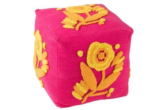 For sale is a pouf decorated with pink decor. Tbilisi