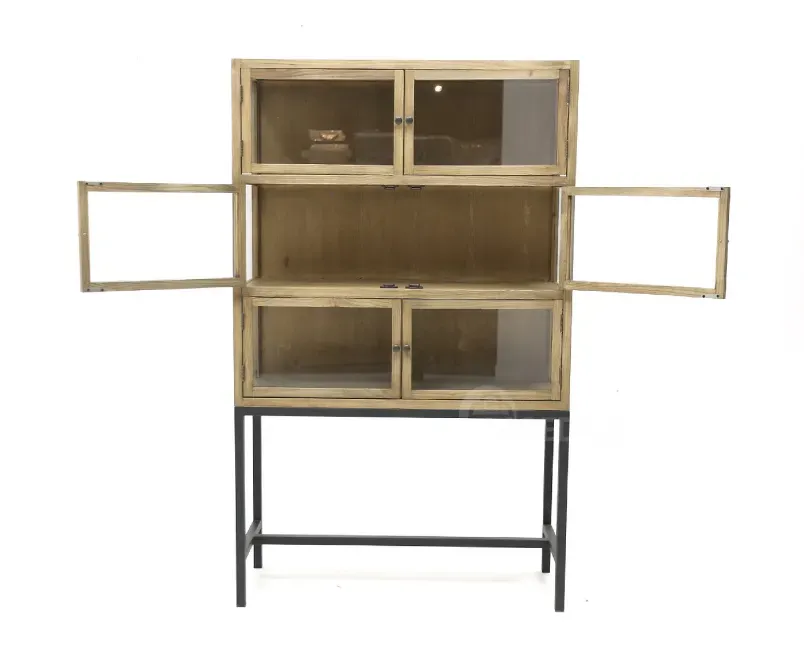 Продается коричневый деревянный шкаф со стеклянными деталями. Тбилиси - изображение 3