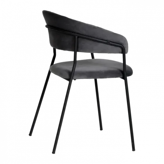 Იყიდება მუქი ნაცრისფერი ხავერდის სკამი თბილისი