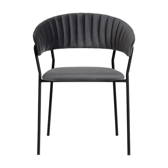 Იყიდება მუქი ნაცრისფერი ხავერდის სკამი თბილისი