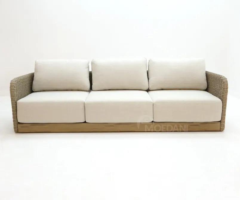 Продается бежевый прямой диван. Тбилиси - изображение 2