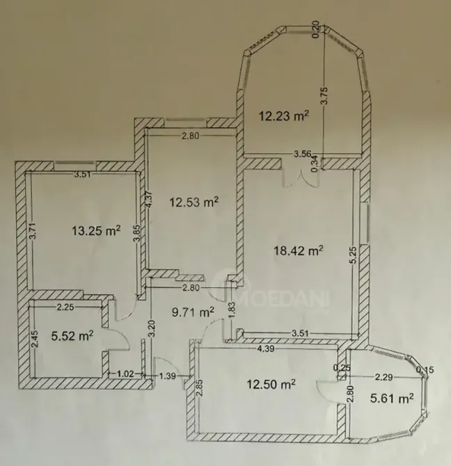 Apartments For Sale five-room 90м² 10/16 floor Tbilisi - photo 8