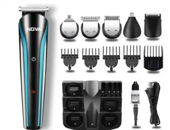 Თმის საკრეჭი ტრიმერი წვერსაპარსი პროფესიონალი Nova თბილისი