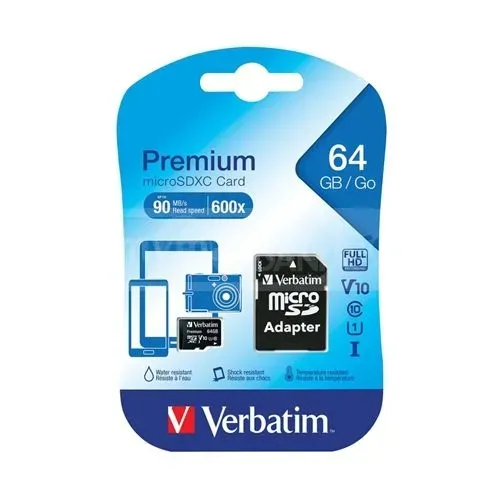 Მეხსიერების ბარათი Verbatim 32Gb Micro SD Card ადაპტერით თბილისი - photo 1