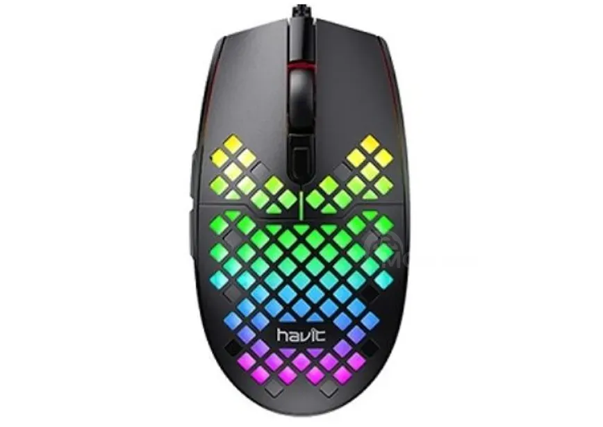 Игровая мышь Havit 1008 с RGB-подсветкой Тбилиси - изображение 1