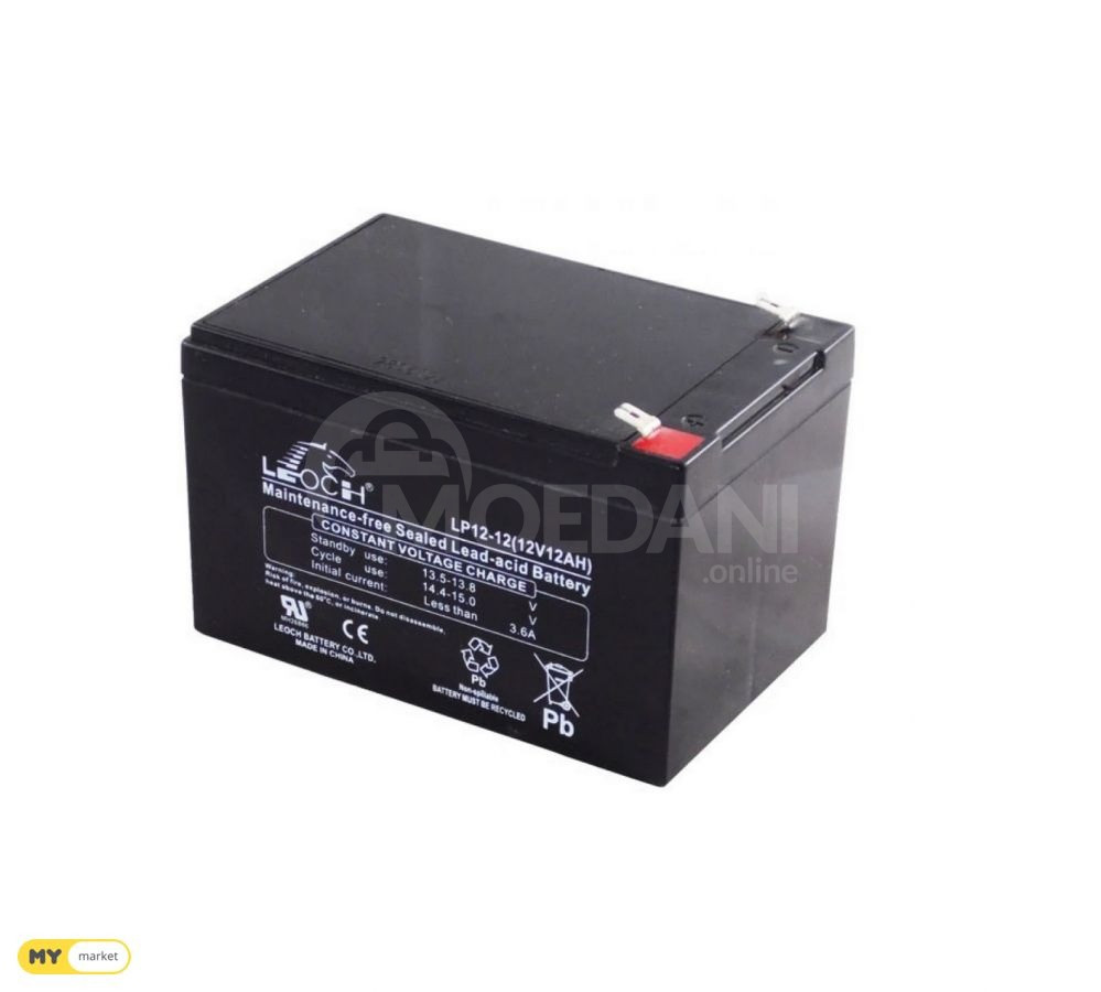 Battery 12 volts, 12 ampere-hours Tbilisi - photo 1