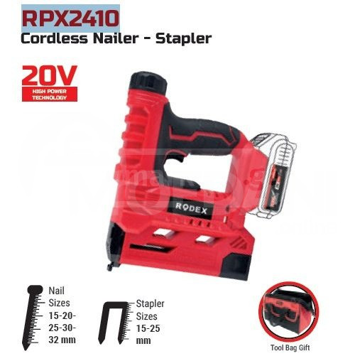 Stapler accumulator. working 20V 30min 15-32mm Tbilisi - photo 1