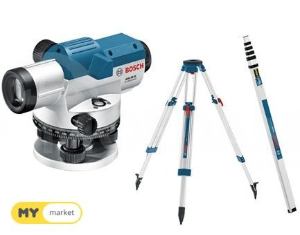 Нивелир оптический BOSCH GOL 26D + BT160 + GR500 (одна тележка Тбилиси - изображение 1