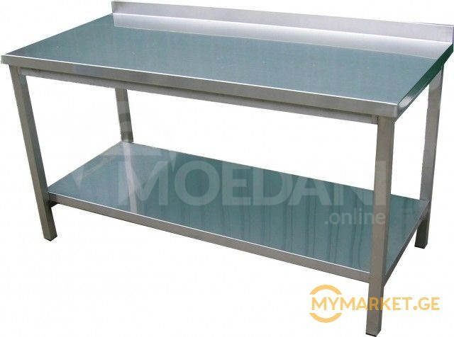 უჟანგავი ლითონის მაგიდა, 120*60cm, Нержавеющей стол თბილისი - photo 1