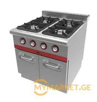 4-light gas stove with lower cabinet, 80*80 cm Tbilisi