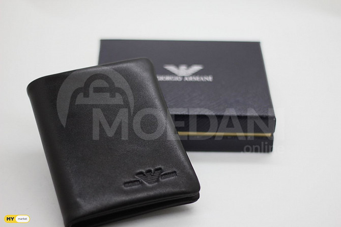 ARMANI LEATHER WALLET Delivery on sitekacis safule Man's safu Tbilisi - photo 1