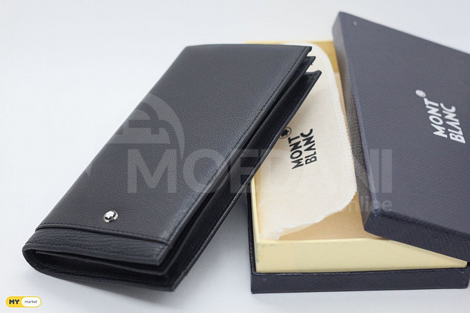 MONT BLANC – long leather wallet kacis safule men's wallet Tbilisi - photo 1