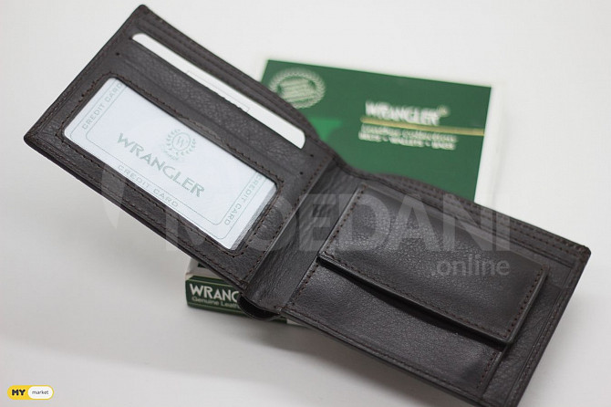 WRANGLER leather wallet kacis safule men's wallet Tbilisi - photo 1