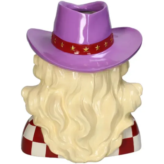 Ჭრელი პოლირეზინის ლარნაკი გოგონას ფორმის თბილისი