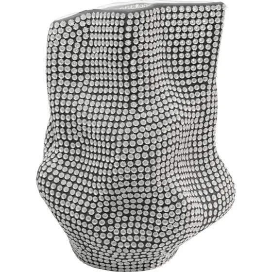 Მუქი ნაცრისფერი ფაიფურის ვაზა თბილისი