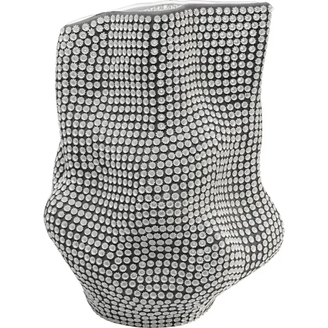 Მუქი ნაცრისფერი ფაიფურის ვაზა თბილისი - photo 1