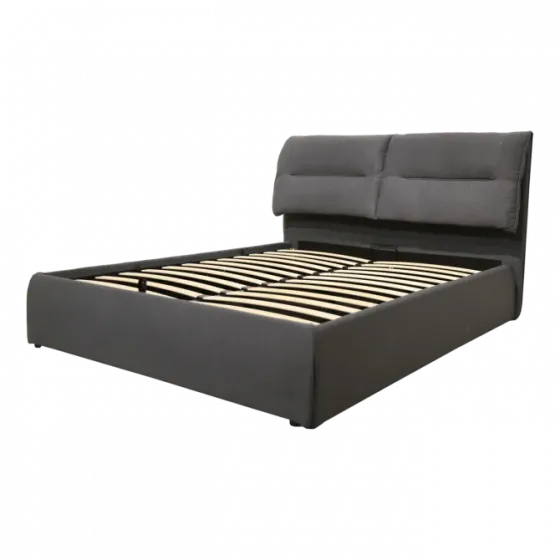 Შავი ფერის საწოლი სათავსოთი 160X200 თბილისი