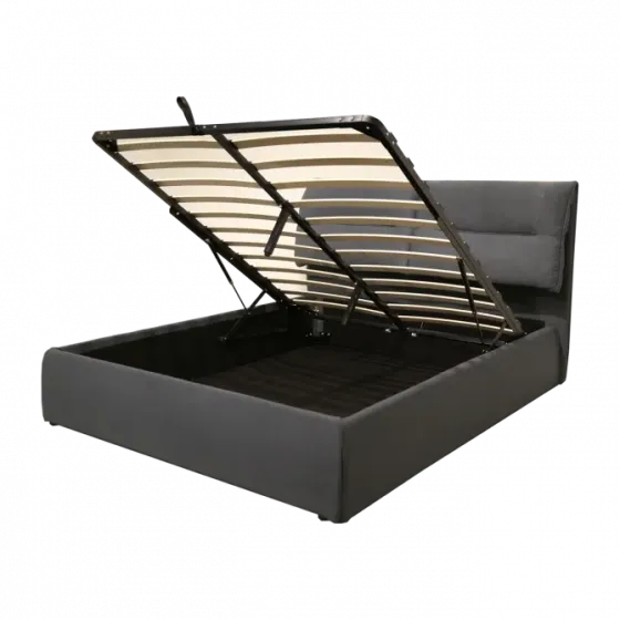 Შავი ფერის საწოლი სათავსოთი 160X200 თბილისი