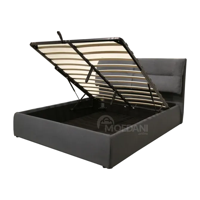 Შავი ფერის საწოლი სათავსოთი 160X200 თბილისი - photo 3