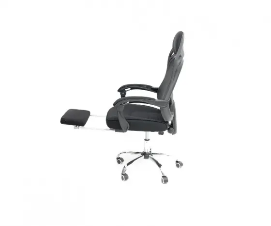 Შავი ფერის გორგოლაჭებიანი კომპიუტერის სავარძელი თბილისი