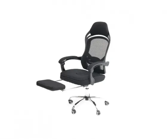 Შავი ფერის გორგოლაჭებიანი კომპიუტერის სავარძელი თბილისი