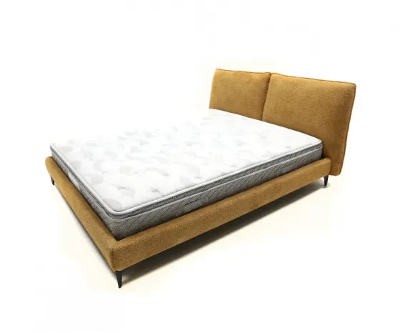 Მდოგვისფერი ქსოვილი საწოლი 160x200 თბილისი