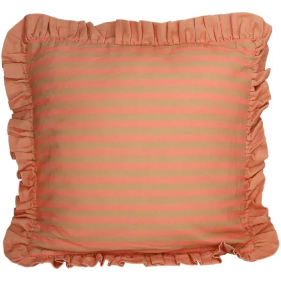 Ნარინჯისფერი ბამბის დეკორატიული ბალიში თბილისი