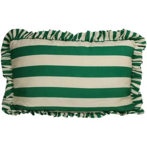 Დეკორატიული ბალიში მწვანე ფერის ბამბა 60X40 თბილისი