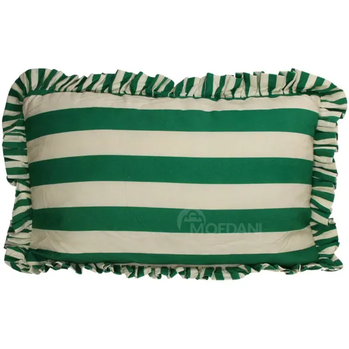 Დეკორატიული ბალიში მწვანე ფერის ბამბა 60X40 თბილისი - photo 1