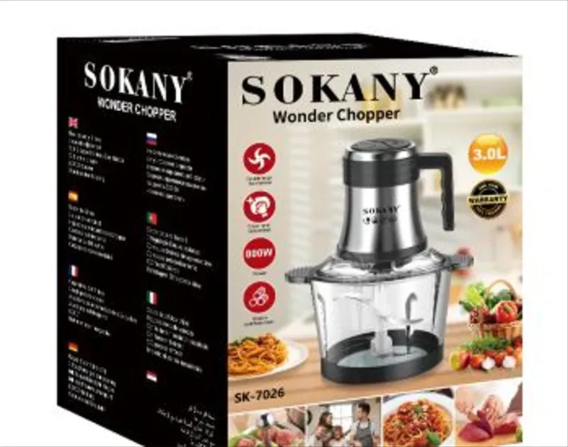 Измельчитель Sokany объемом 3 литра является многофункциональным. Тбилиси - изображение 2