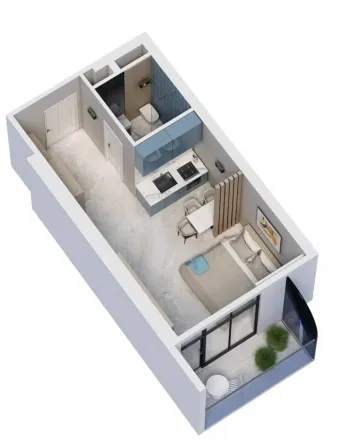 იყიდება 1 ოთახიანი ბინას 34მ² 27/40 სართ ბათუმი