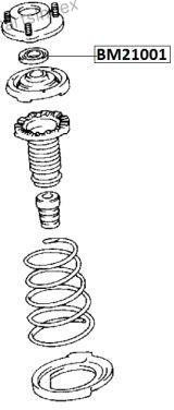 Подшипник опоры амортизатора подвески Jikiu BM21001 Тбилиси - изображение 1