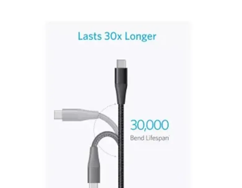 Anker PowerLine - USB-C to USB-A 2.0 Black თბილისი - photo 1