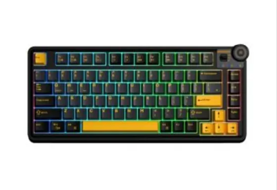 Კლავიატურა Aula Au75 Gasket Wireless Mechanical Keyboard Black/GrayYell თბილისი