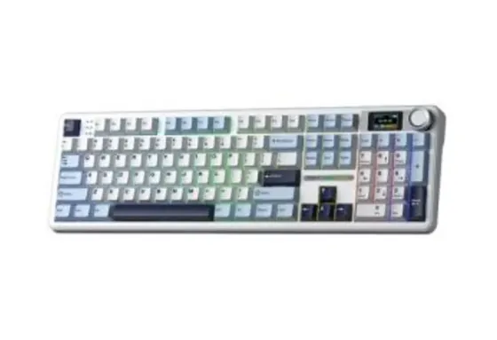 Კლავიატურა Aula F108Pro RGB Wireless Mechanical Keyboard Light Blue თბილისი