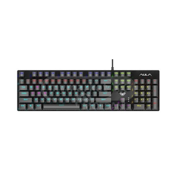 Механическая проводная игровая клавиатура Aula S2022 RGB, черная. Тбилиси - изображение 1