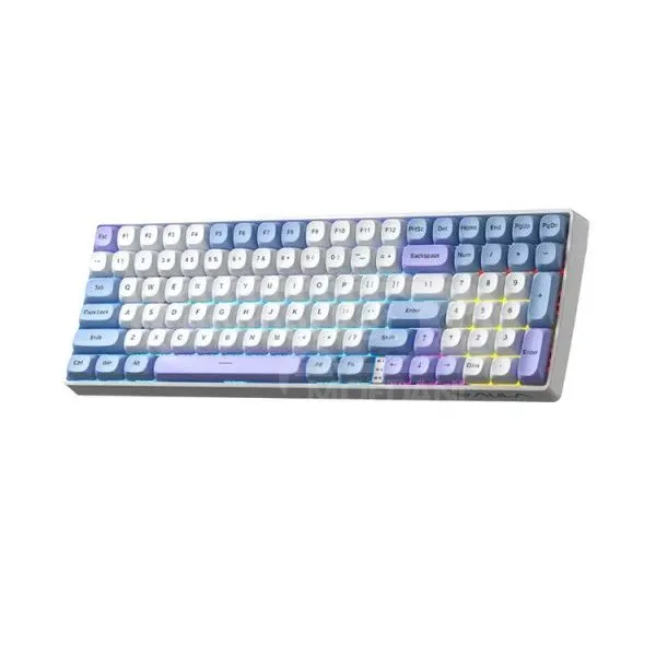 Keyboard Aula S100Pro Wireless Keyboard White/Blue/Dark Purple Tbilisi - photo 1