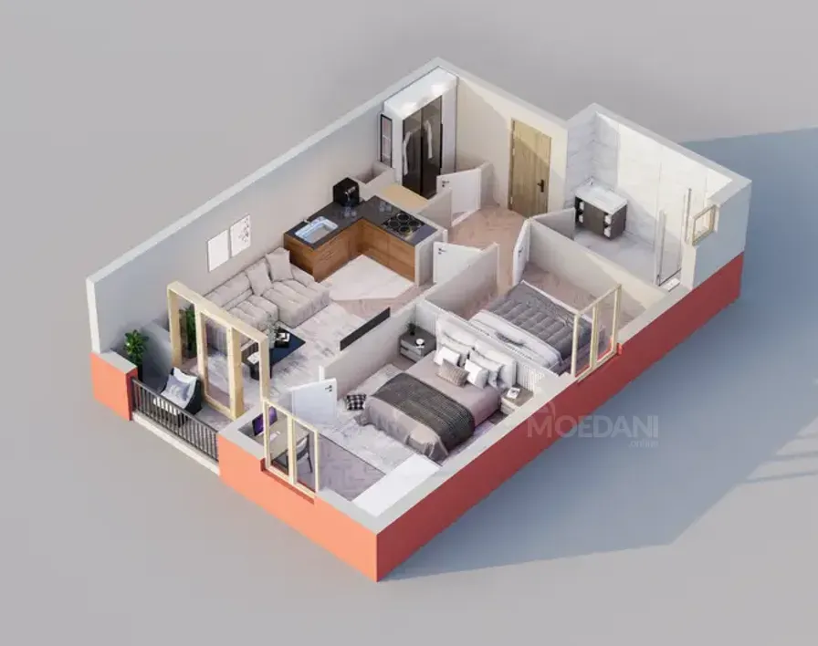 Apartments For Sale three-room 59.5м² 3/5 floor Tbilisi - photo 8