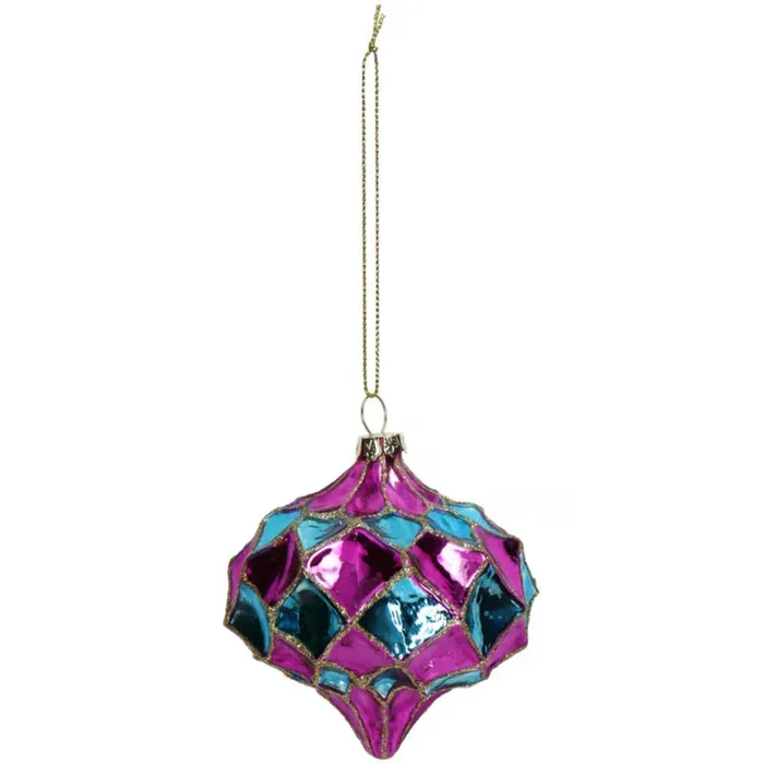 Новогоднее украшение из розового стекла Тбилиси - изображение 1
