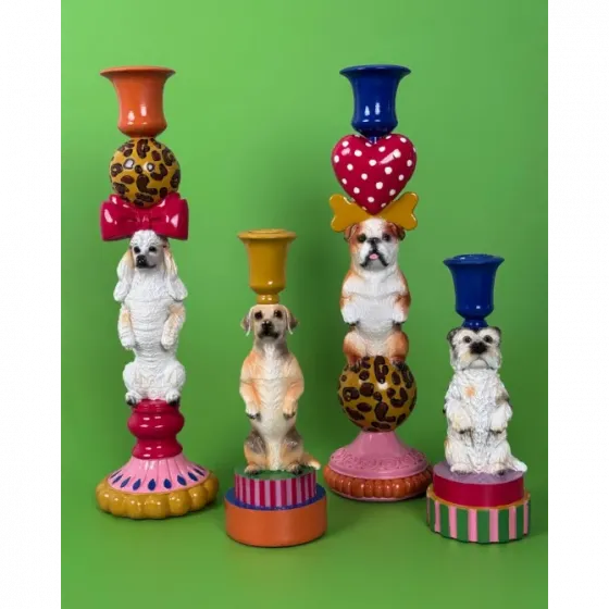 Желтый полимерный подсвечник Тбилиси