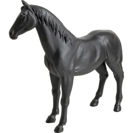 Сувенир в виде черной лошадки из полирезина Тбилиси